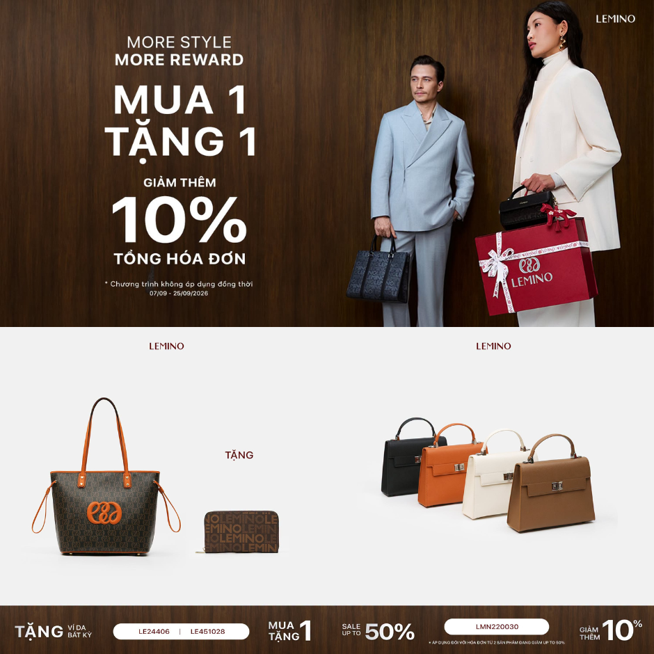 MORE STYLE, MORE REWARD | MUA 1 TẶNG 1